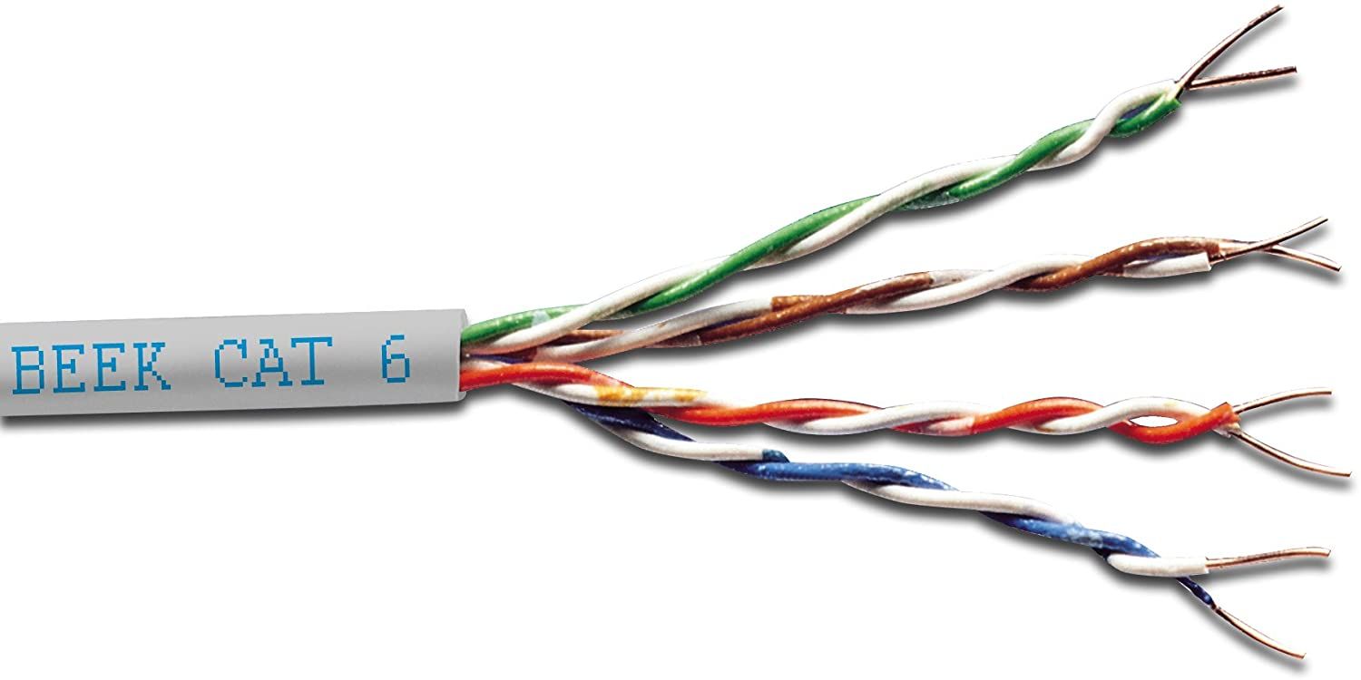 Beek BC-305-UU6-HF 305m Cat 6 UTP 23AWG Lsoh gri k