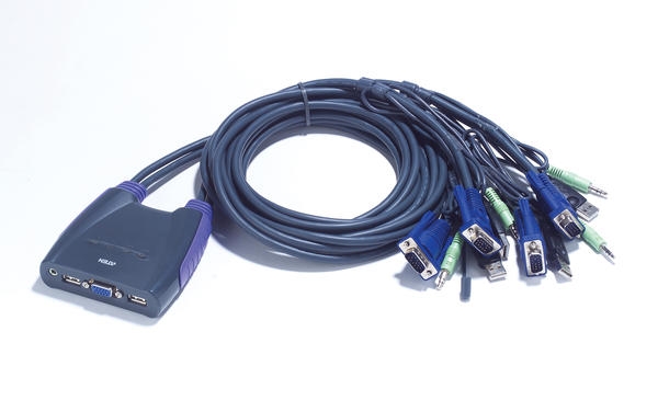 ATEN-CS64US 4'lü OTOMATİK USB KVM SWITCH+KABLO