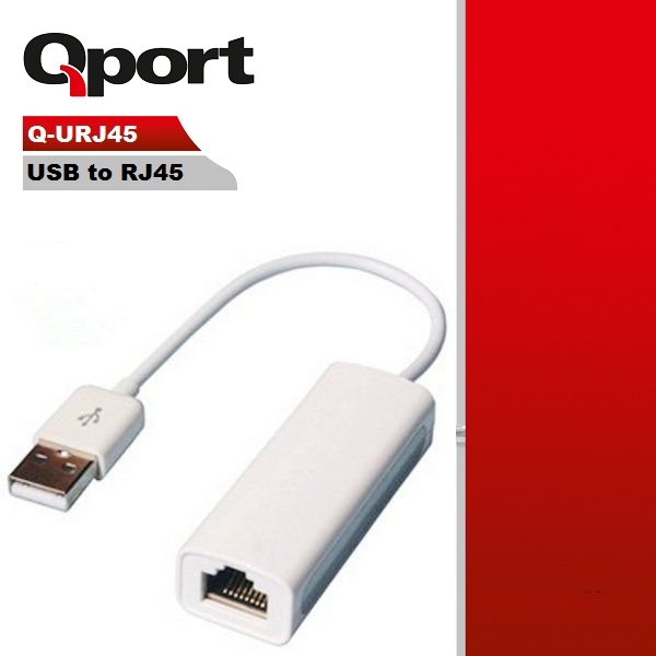 Qport Q-URJ45  USB2.0 => RJ45 ethernet çevirici