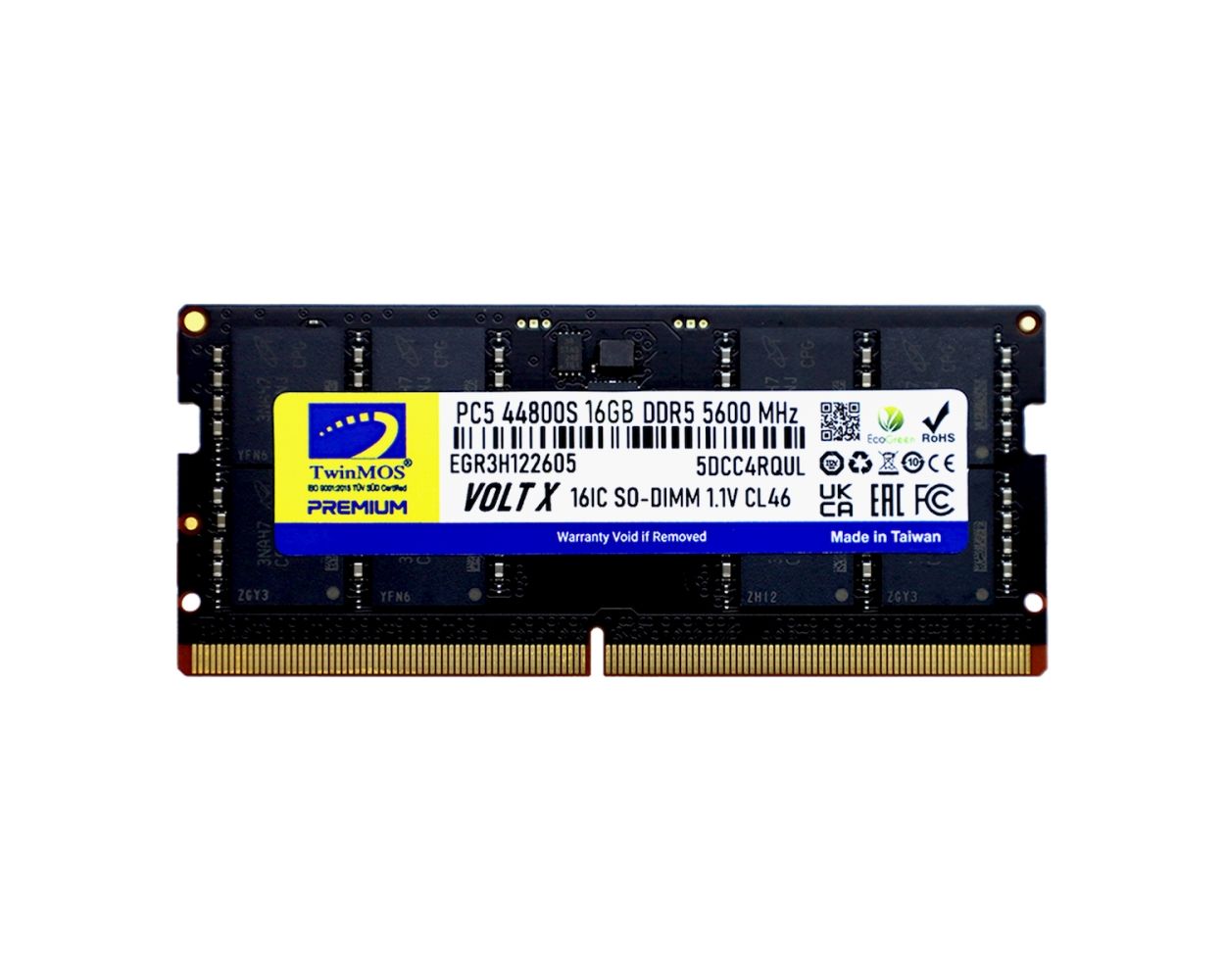 TWINMOS 16GB DDR5 5600MHZ N.B RAM TMD516GB5600S46